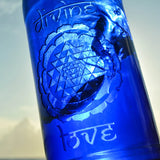 Blue Bottle Love Glass Water Bottle