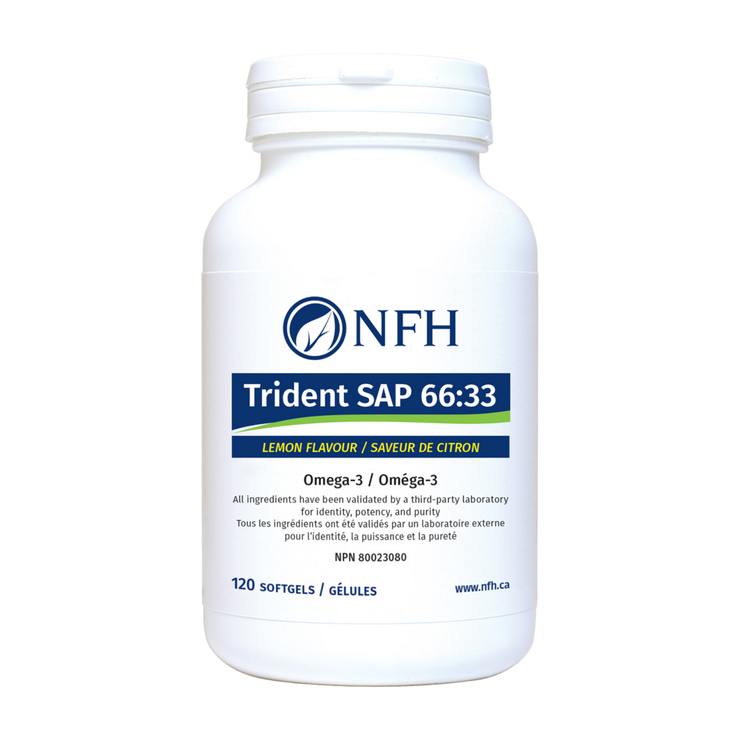 NFH Trident SAP 66:33 120 Softgels Lemon Flavour