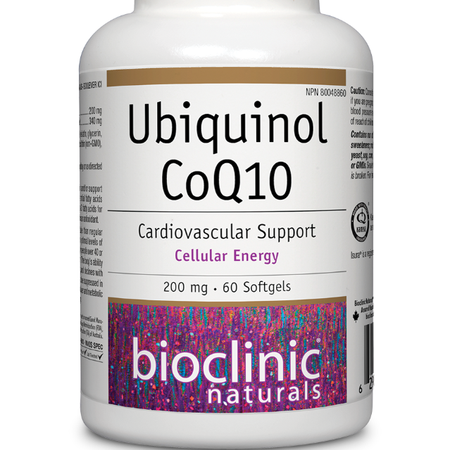 Bioclinic Ubiquinol CoQ10 - 200 mg Cardiovascular Support 60 Softgels