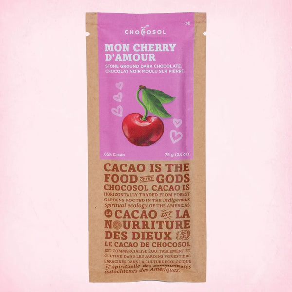 Chocosol Mon Cherry D'Amour Stone Ground Chocolate