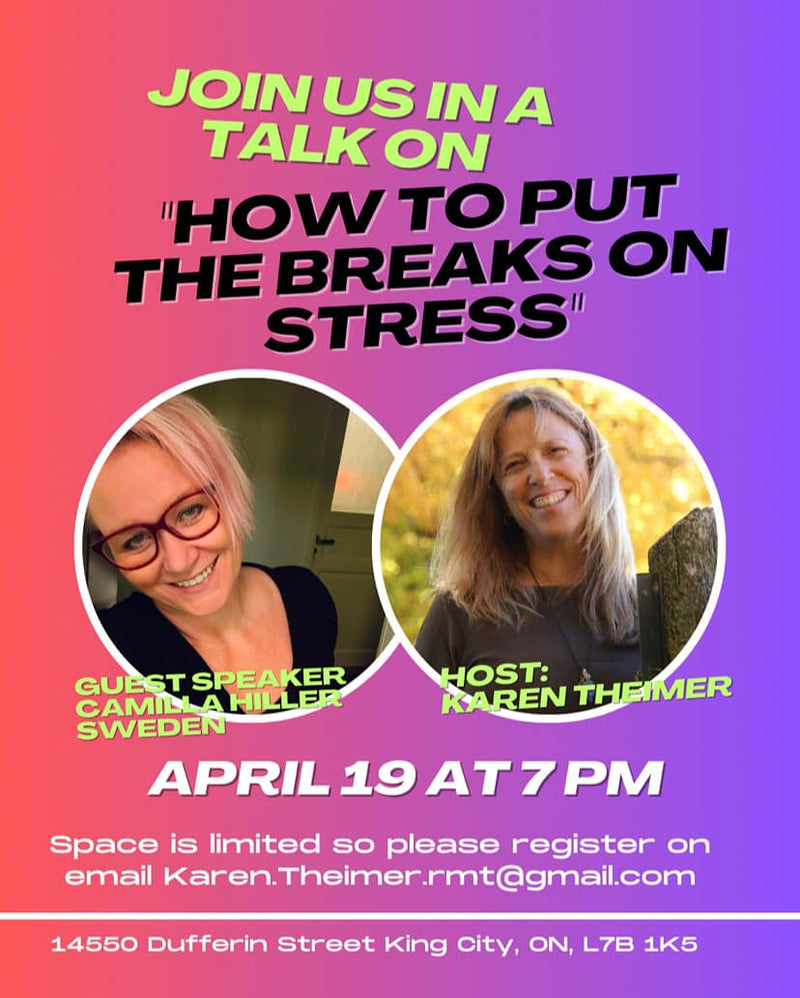 Join us in a talk on “How To Put The Break on Stress"