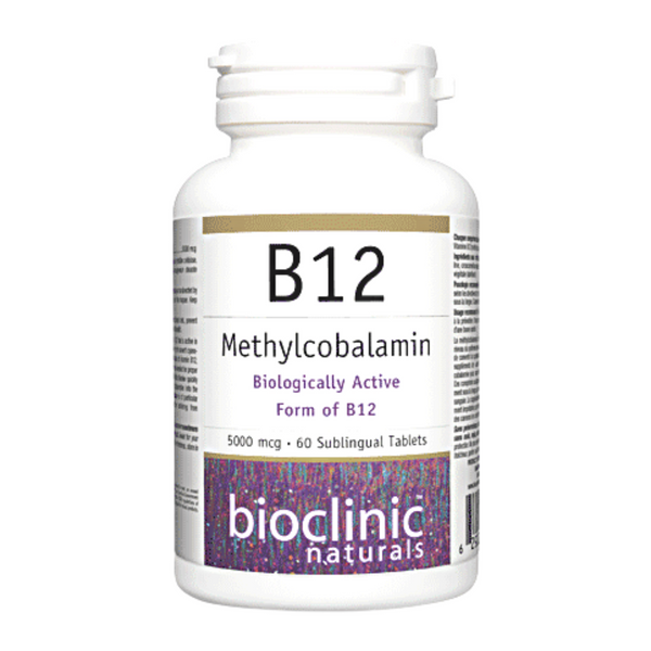 Bioclinic B12 Methylcobalamin 5000 mcg 60 Tablets